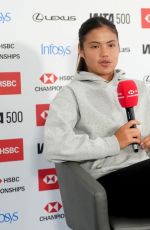 EMMA RADUCANU at a Press Conference Ahead of HSBC Championships in London 06/07/2026