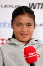 EMMA RADUCANU at a Press Conference Ahead of HSBC Championships in London 06/07/2026