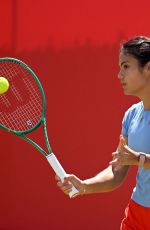 EMMA RADUCANU at Practice Session Before Her Finals Match at HSBC Championships in London 06/14/2026