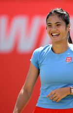 EMMA RADUCANU at Practice Session Before Her Finals Match at HSBC Championships in London 06/14/2026