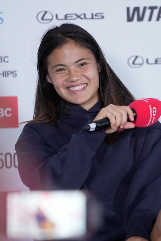 EMMA RADUCANU at Press Conference After Her Semifinal Win at HSBC Championships in London 06/13/2026
