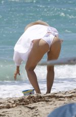 EVA LONGORIA in a White Bikini at a Beach in Marbella 06/25/2026