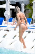 FARRAH ABRAHAM in a Leopard Print Bikini at a Pool in Texas 06/22/2026