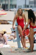 HASSIE HARRISON and SHAY MITCHELL Filming Baywatch Reboot in Venice Beach 06/22/2026