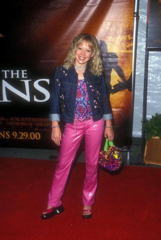 HILARY DUFF at Remember the Titans Premiere at Rose Bowl in Pasadena 09/23/2000