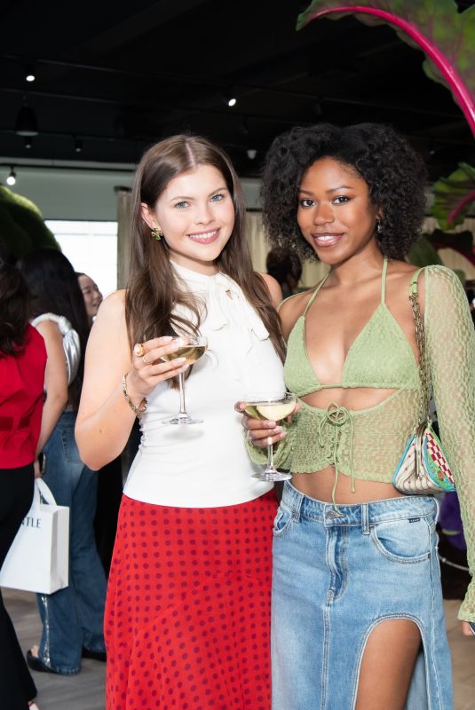KATE GODFREY and RIELE DOWNS at Gentle Monster Celebrates 2026 Veggie Collection Pop-Up Launch in Los Angeles 06/04/2026