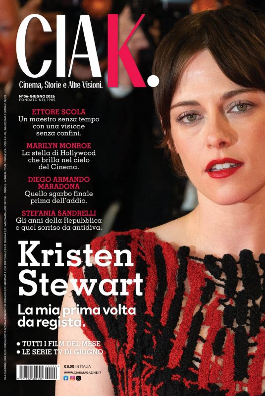 KRISTEN STEWART in Ciak Magazine, June 2026