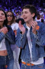 KYLIE JENNER and Timothee Chalamet at Game 4 of the NBA Finals in New York City 06/10/2026