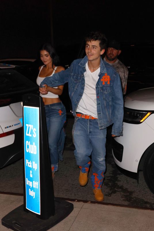KYLIE JENNER and Timothee Chalmet Arrives at ZZ