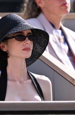 LILY COLLINS at 2026 French Open in Paris 06/07/2026