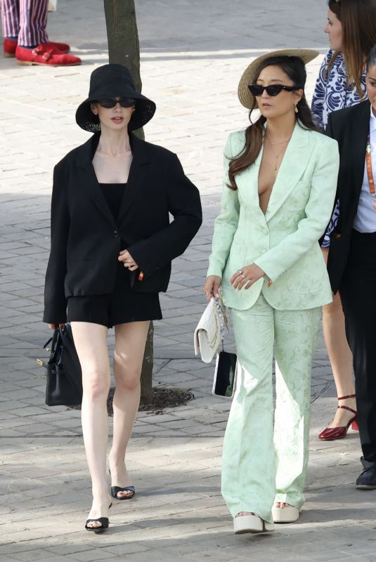 LILY COLLINS at 2026 French Open in Paris 06/07/2026