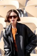 LILY COLLINS at Day Eight of 2026 French Open in Paris 05/31/2026