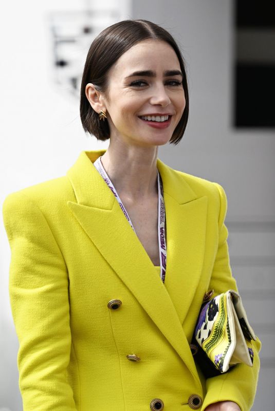 LILY COLLINS at Previews of F1 Grand Prix of Monaco in Monte-Carlo 06/04/2026