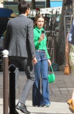 LILY COLLINS on the Set of Emily in Paris in Paris 06/16/2026