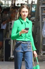 LILY COLLINS on the Set of Emily in Paris in Paris 06/16/2026