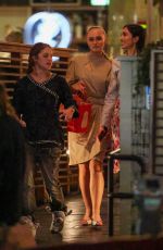 LILY-ROSE DEPP Leaves a Dinner with Friends at Connie and Ted