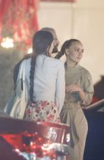 LILY-ROSE DEPP Leaves a Dinner with Friends at Connie and Ted