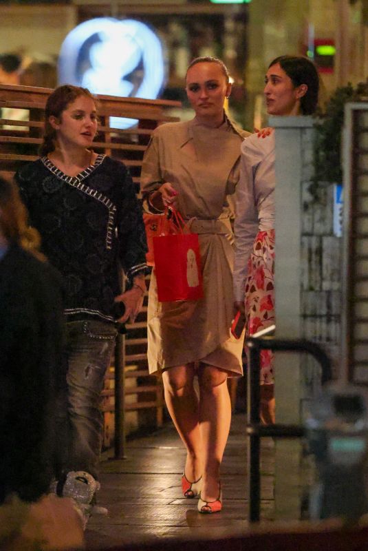LILY-ROSE DEPP Leaves a Dinner with Friends at Connie and Ted