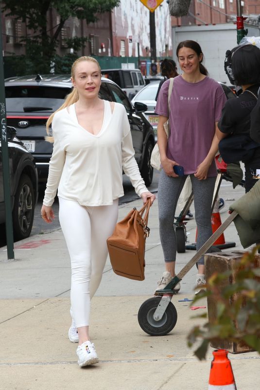 LINDSAY LOHAN and SHAILENE WOODLEY Filming Count My Lies in Brooklyn 06/29/2026