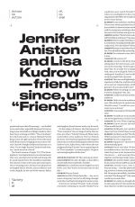 LISA KUDROW and JENNIFER ANISTON in Variety