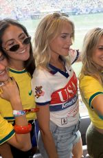 LIZZY GREENE at 2026 FIFA World Cup Game Brazil vs Morocco in New York 06/13/2026