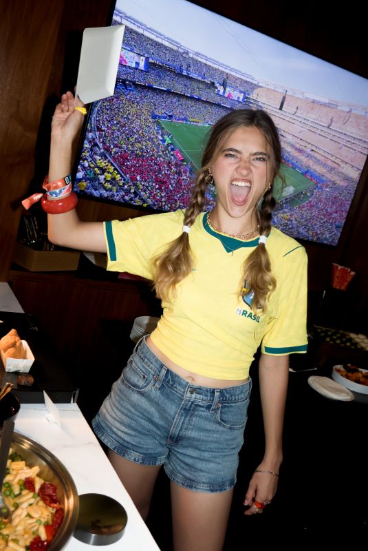 LIZZY GREENE at 2026 FIFA World Cup Game Brazil vs Morocco in New York 06/13/2026