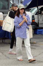 LUCY HALE Out Shopping at Farmer