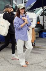 LUCY HALE Out Shopping at Farmer