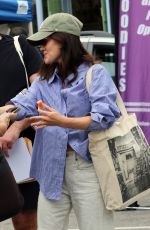 LUCY HALE Out Shopping at Farmer