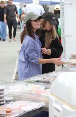 LUCY HALE Out Shopping at Farmer