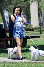 LUCY HALE Walks Her Dogs at a Park in Woodland Hills 06/05/2026