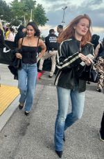 MADELINE PETSCH and CAMILA MENDES Arrives at the Ariana Grande