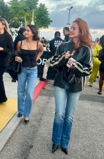 MADELINE PETSCH and CAMILA MENDES Arrives at the Ariana Grande