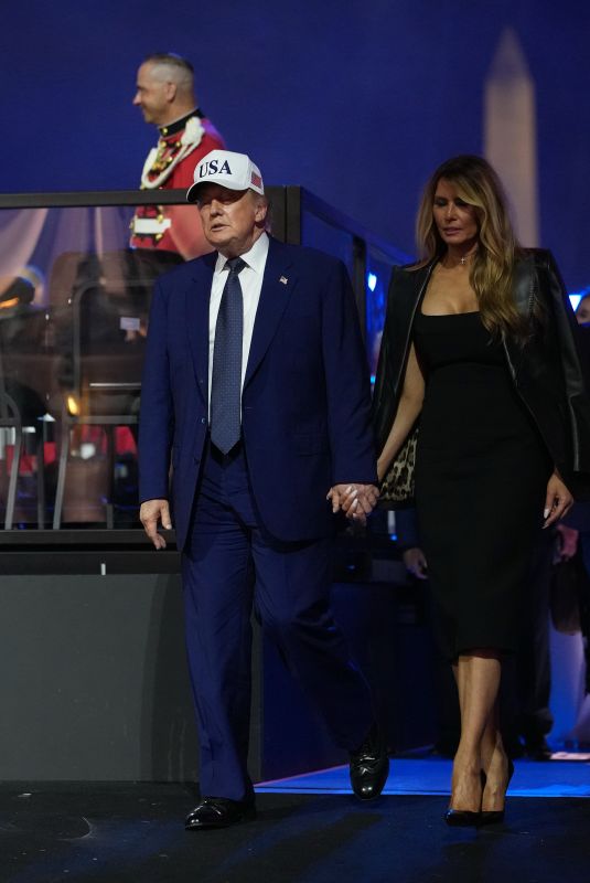 MELANIA and Donald TRUMP Arrives at UFC Freedom 250 Event in Washington, DC 04/14/2026
