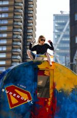 MILLY ALCOCK Performing a Stunt at London Photocall of Supergirl at Village Underground in London 06/19/2026