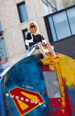 MILLY ALCOCK Performing a Stunt at London Photocall of Supergirl at Village Underground in London 06/19/2026