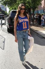 NINA DOBREV Arrives at Madison Square Garden for Game 3 of NBA Finals in New York City 06/08/2026