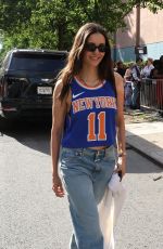 NINA DOBREV Arrives at Madison Square Garden for Game 3 of NBA Finals in New York City 06/08/2026