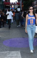 NINA DOBREV Arrives at Madison Square Garden for Game 3 of NBA Finals in New York City 06/08/2026