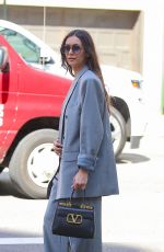 NINA DOBREV in a Grey Suit Out and About in New York City 06/08/2026