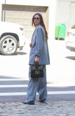 NINA DOBREV in a Grey Suit Out and About in New York City 06/08/2026