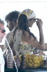 NINA DOBREV Out for Lunch with Friends at Amalfi Coast Restaurant in Nerano 06/20/2026