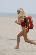 OLIVIA DUNNE in red Swimsuit on the Set of Baywatch in Los Angeles 06/03/2026
