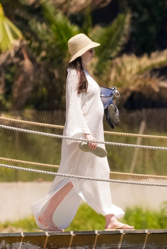 Pregnant ANNE HATHAWAY Out in Saint-Tropez, June 2026