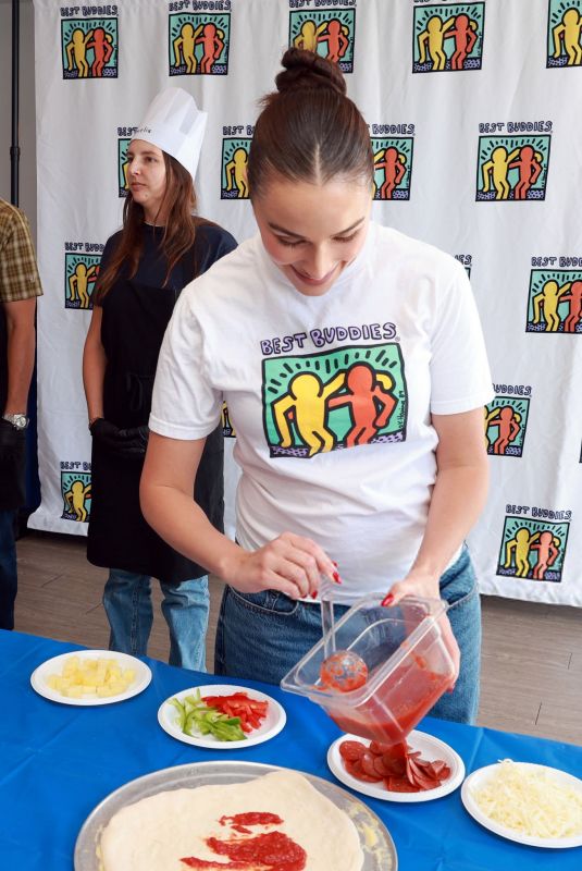 Pregnant OLIVIA CULPO at Best Buddies Pizza Making with Olivia Culpo at Seaside on the Pier in Santa Monica 06/02/2026