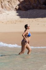 Pregnant OLIVIA CULPO in a Blue Bikini at a Beach in Los Cabos 06/07/2026