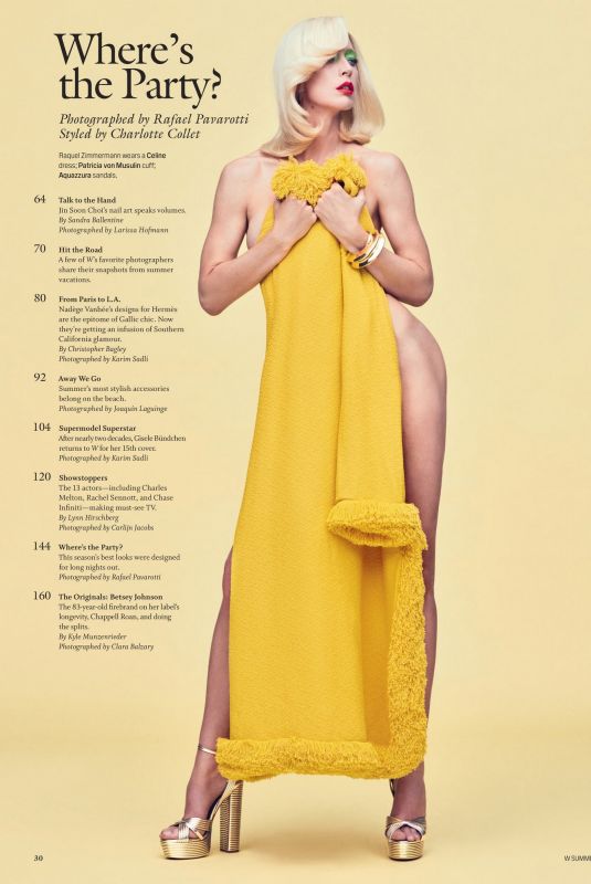 RAQUEL ZIMMERMANN in W Magazine, Summer 2026