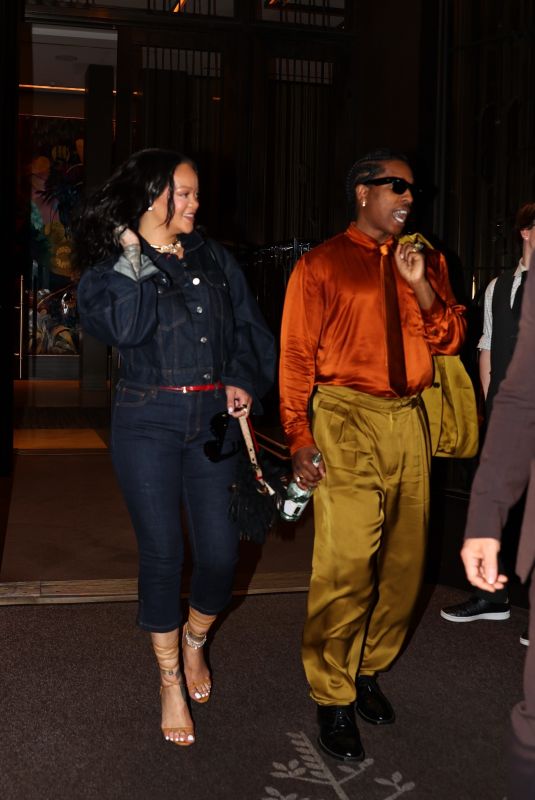 RIHANNA and A$AP Rocky Night Out in New York City 06/10/2026