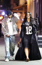 RIHANNA and ASAP Rocky Out and About in New York City Following Rocky