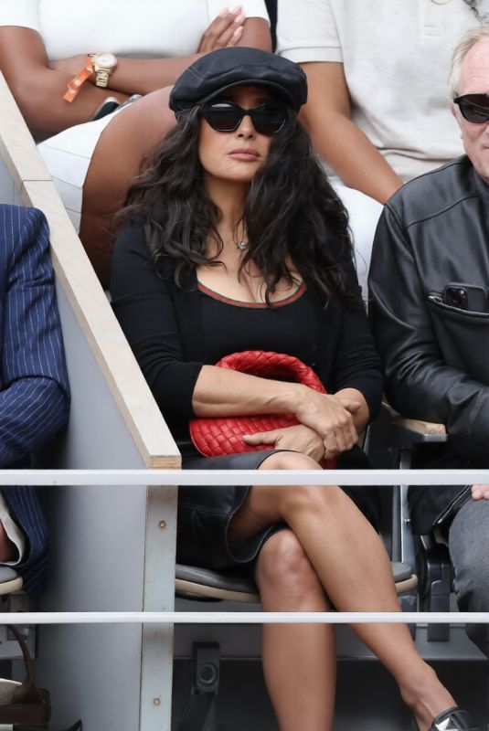 SALMA HAYEK at 2026 French Open at Roland Garros in Paris 05/31/2026